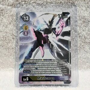 3/$25 Mint Mastemon Digimon Holo Card ST10-06 SR by Bandai!!